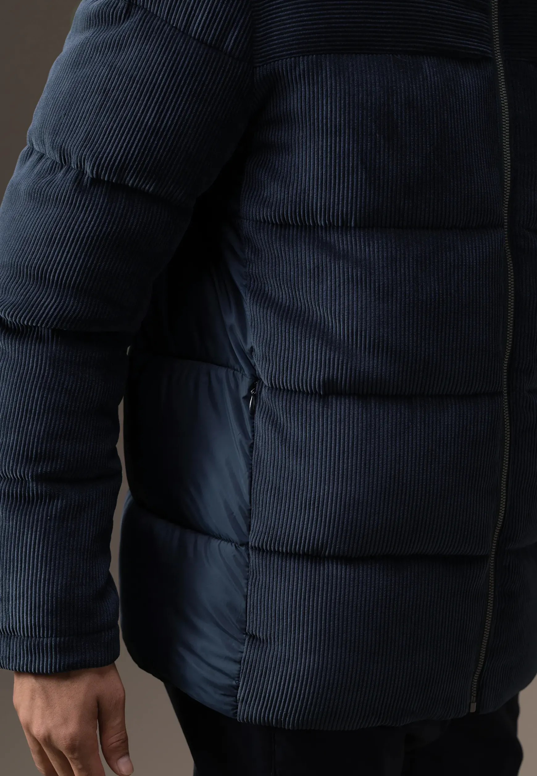 ATELIER corduroy jas met capuchon