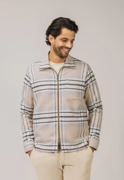 ATELIER geruit overshirt twill