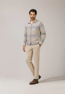 ATELIER geruit overshirt twill