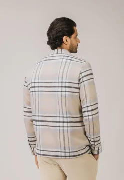 ATELIER geruit overshirt twill
