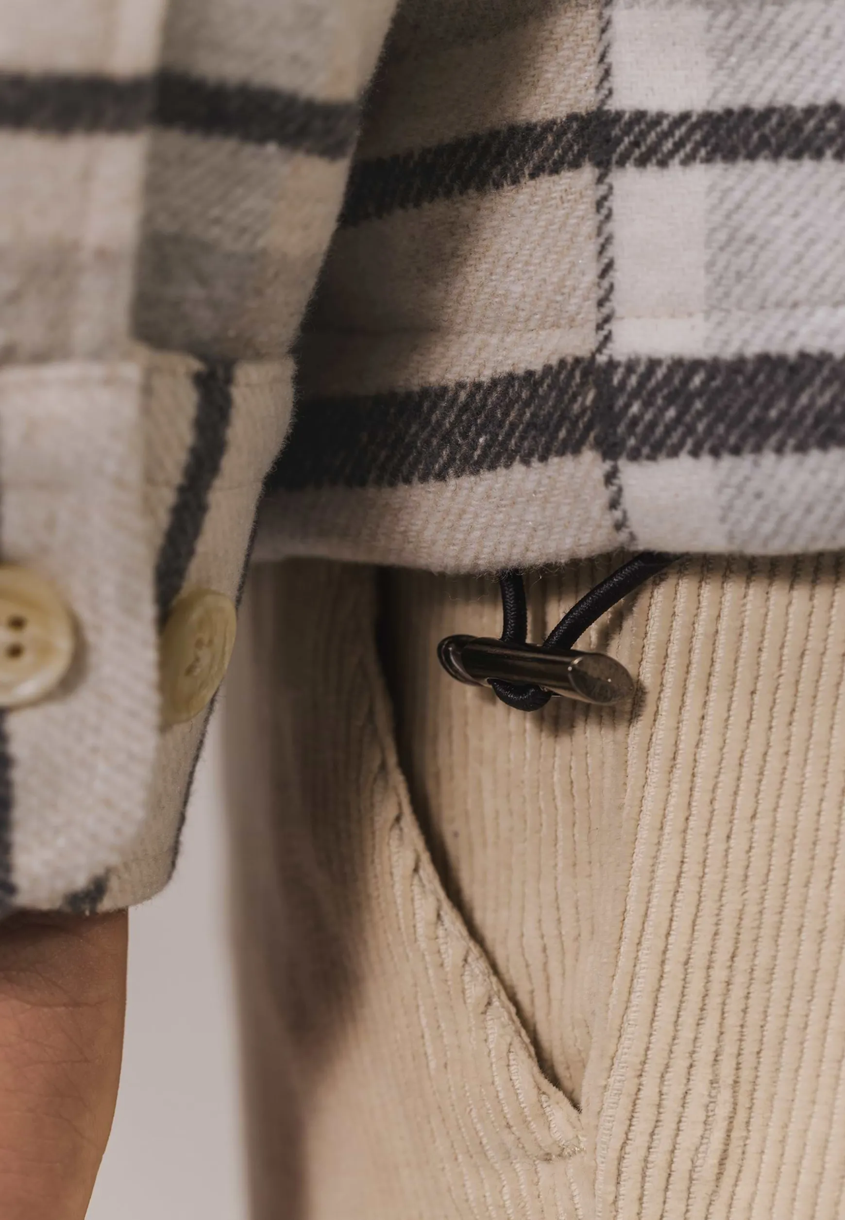 ATELIER geruit overshirt twill