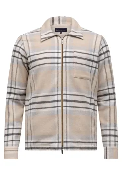 ATELIER geruit overshirt twill