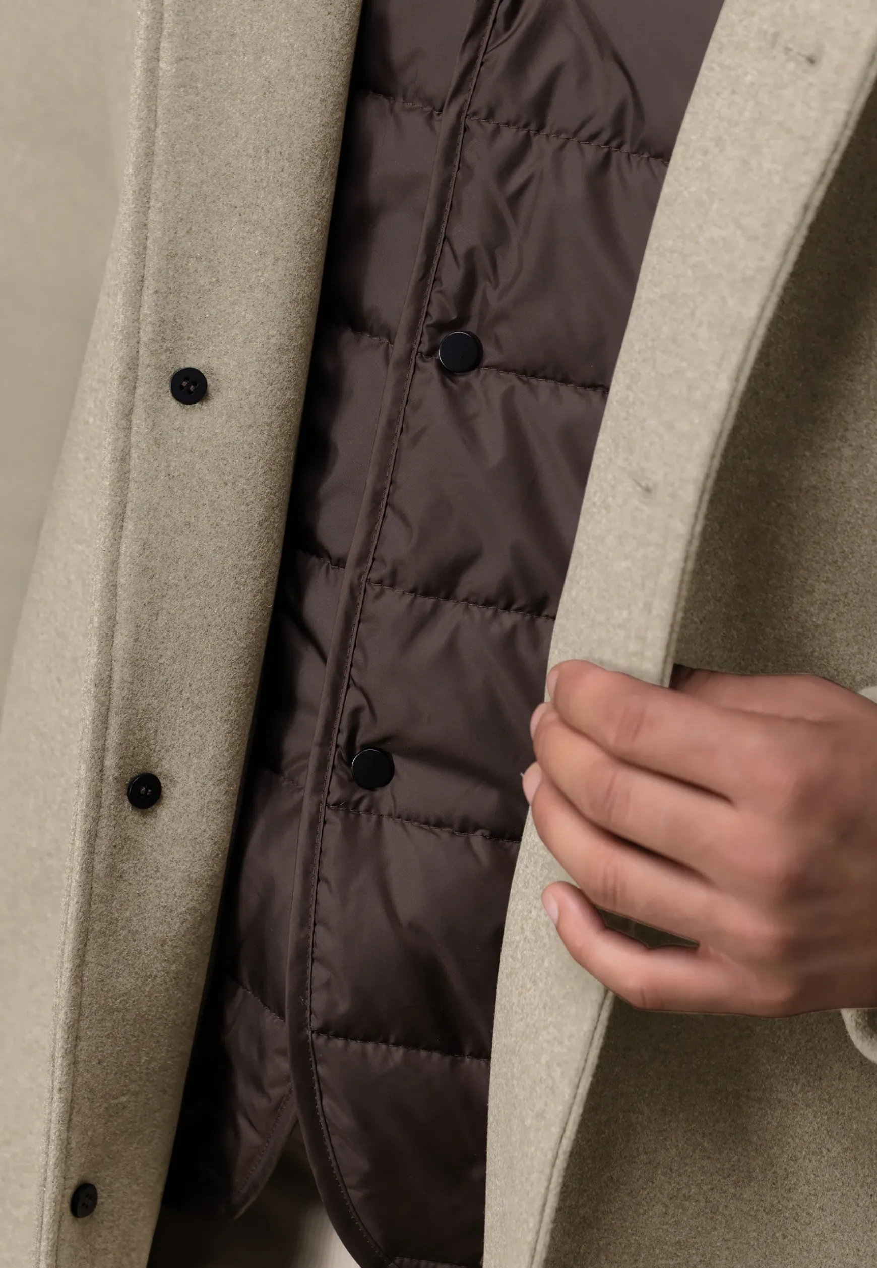 ATELIER mantel met knoopsluiting