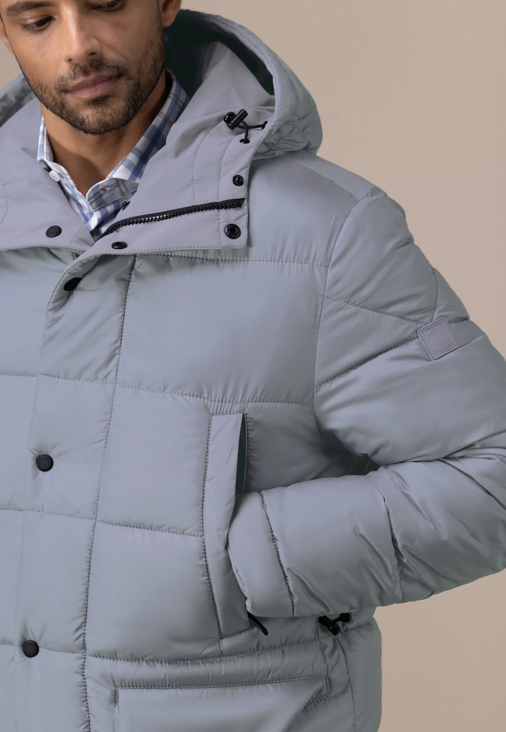 ATELIER omkeerbare parka met capuchon