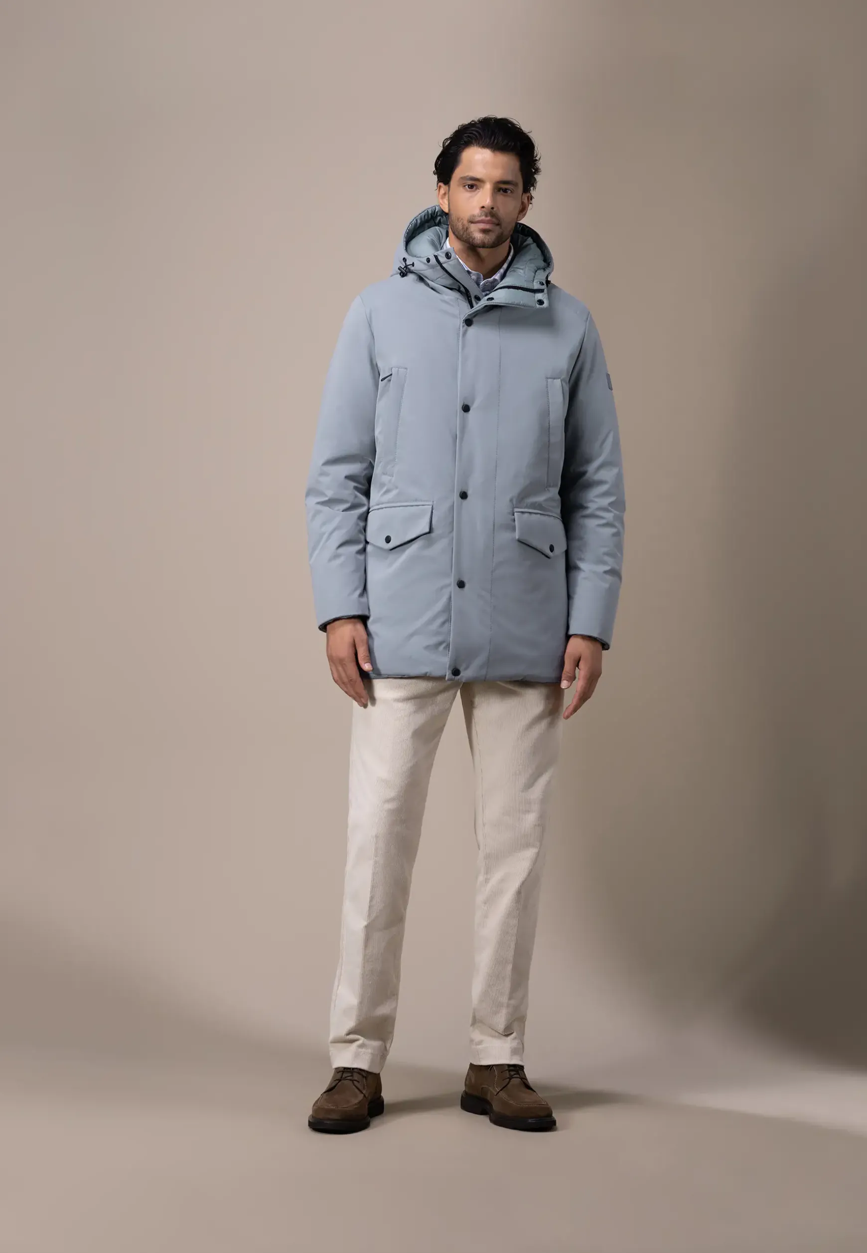 ATELIER omkeerbare parka met capuchon