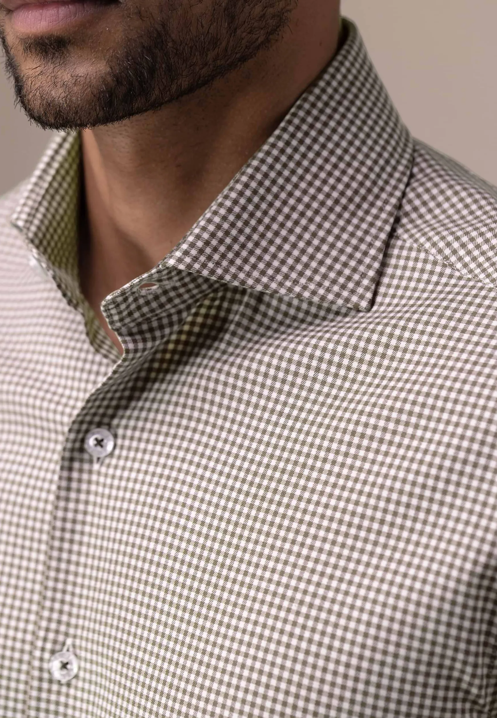 ATELIER twill overhemd met ruitdessin