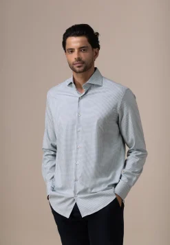 ATELIER twill overhemd met ruitdessin