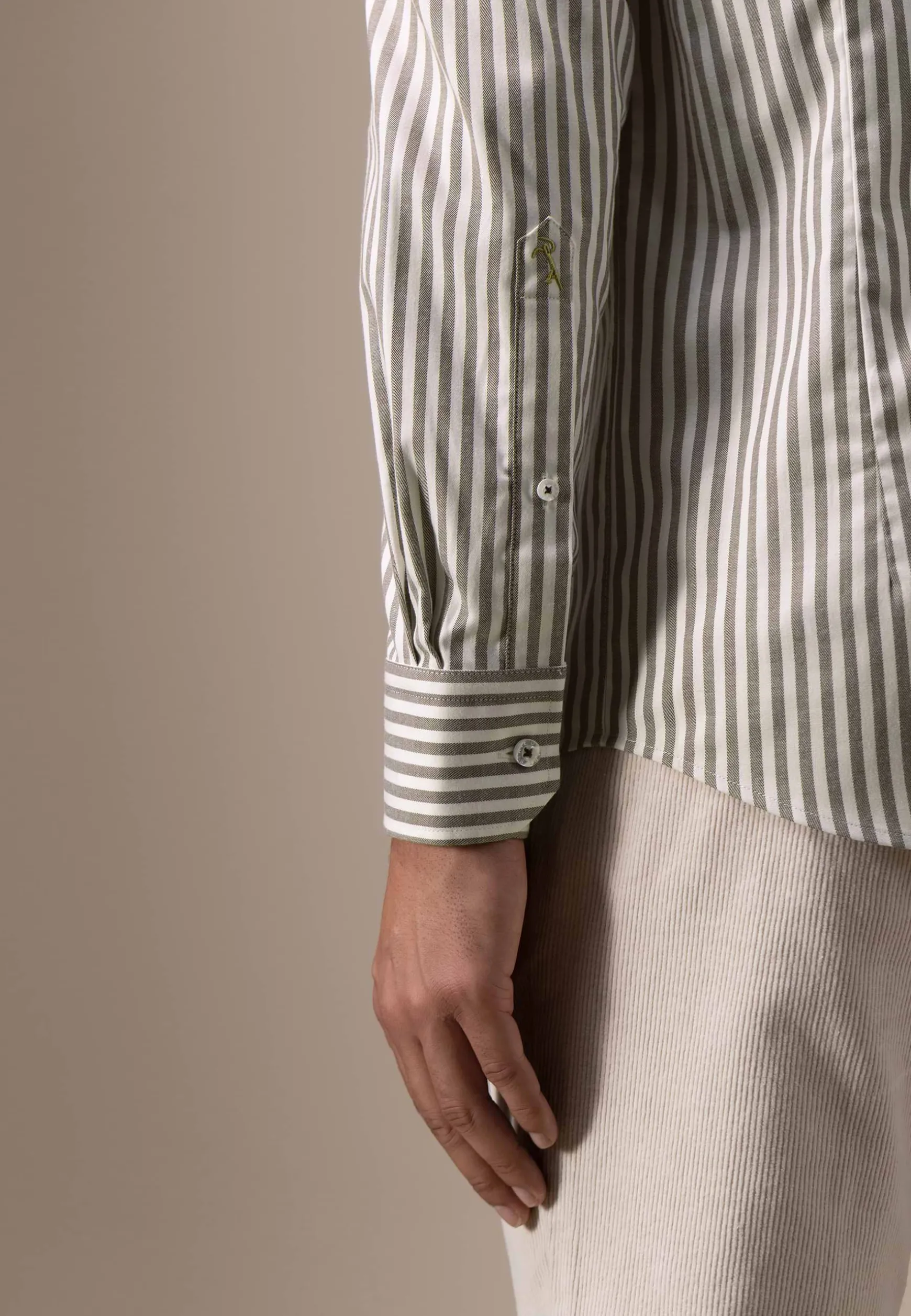 ATELIER twill overhemd met streepdessin