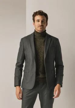 Blazer met stretch en klepzakken