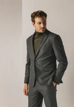 Blazer met stretch en klepzakken