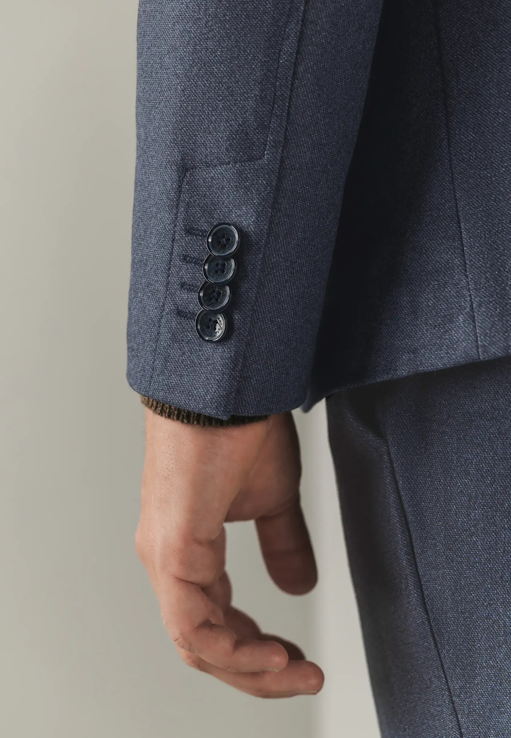 Blazer met stretch en klepzakken