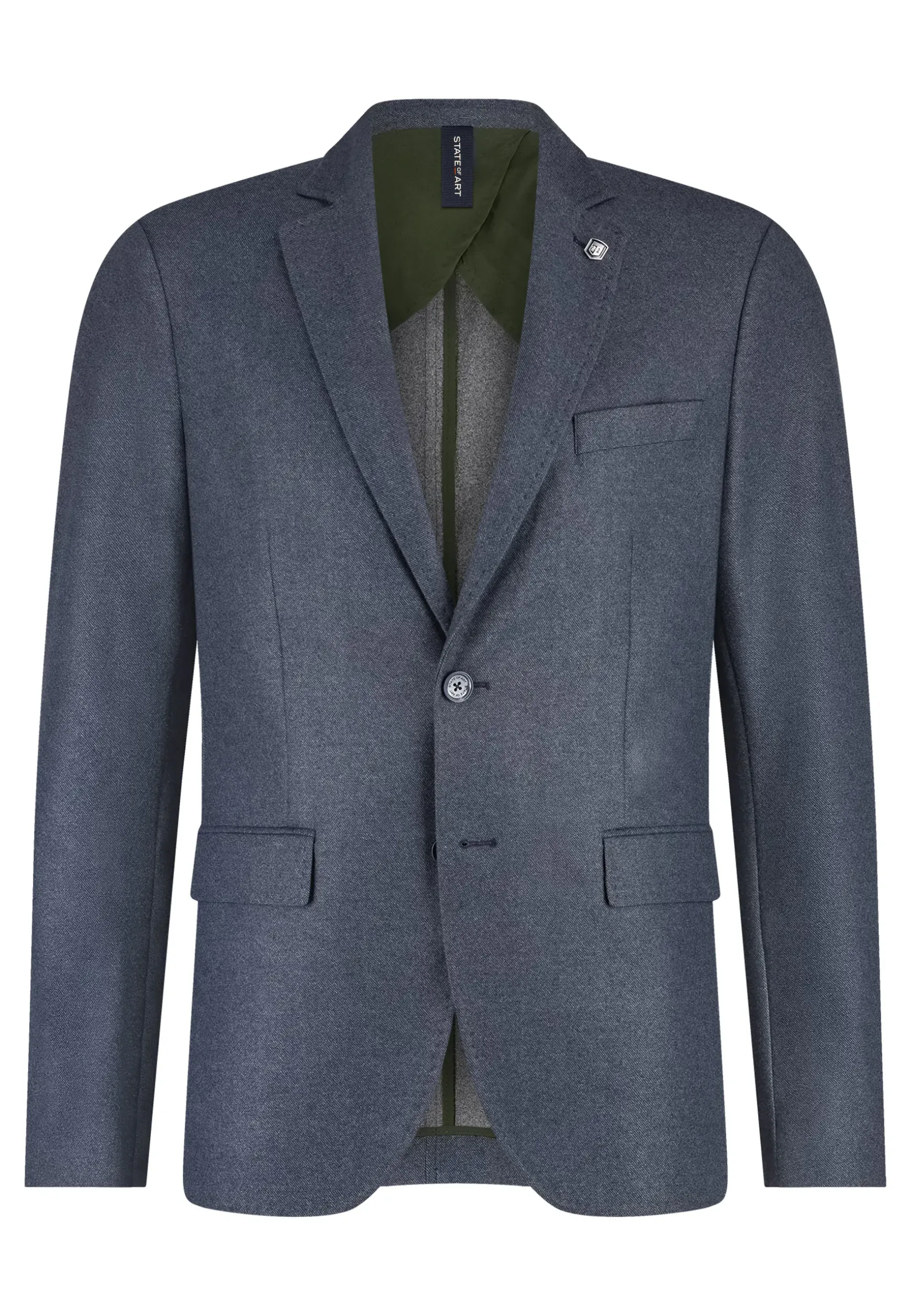 Blazer met stretch en klepzakken