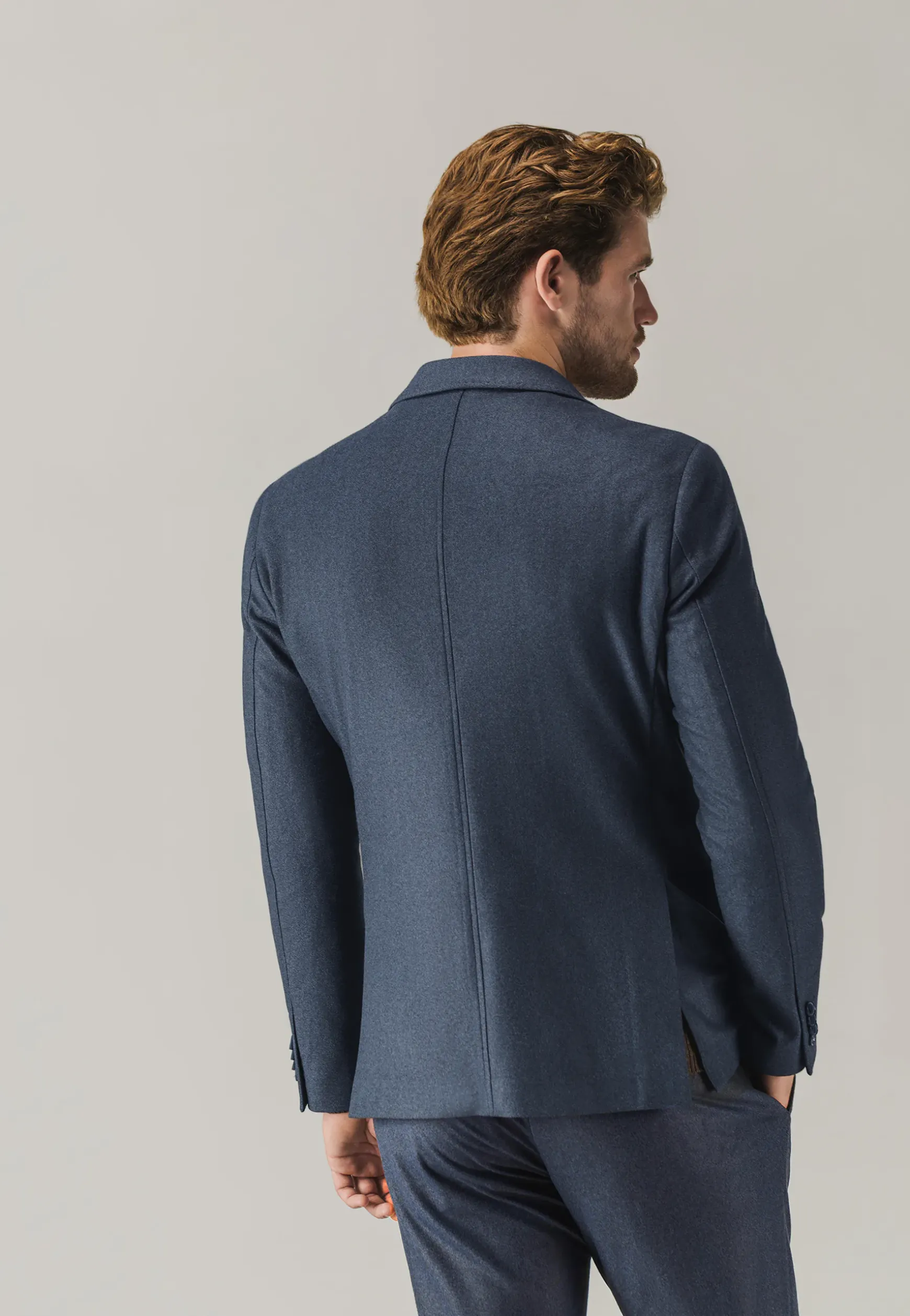 Blazer met stretch en klepzakken