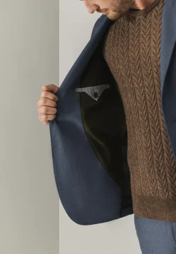 Blazer met stretch en klepzakken