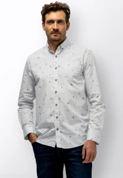 Button-down overhemd met bloemenprint