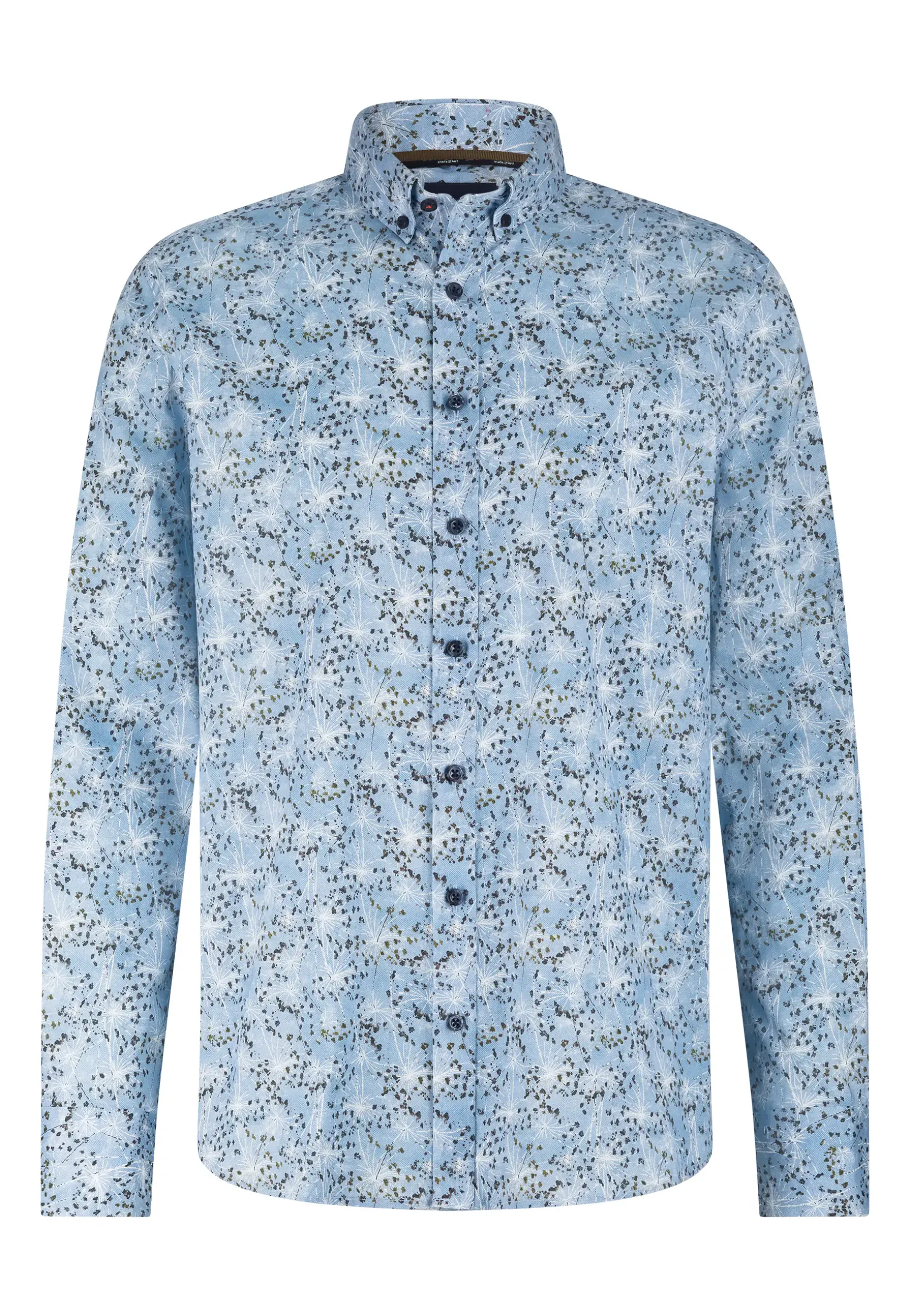 Button-down overhemd met botanische print