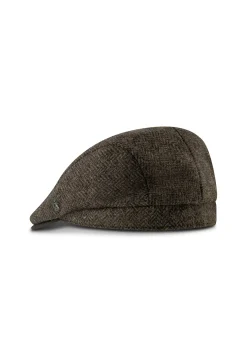 City Sport flat cap met visgraatmotief