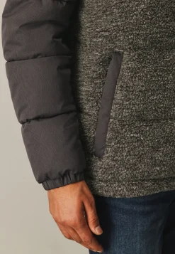 Comfortabele jas met teddy-accenten