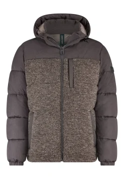 Comfortabele jas met teddy-accenten