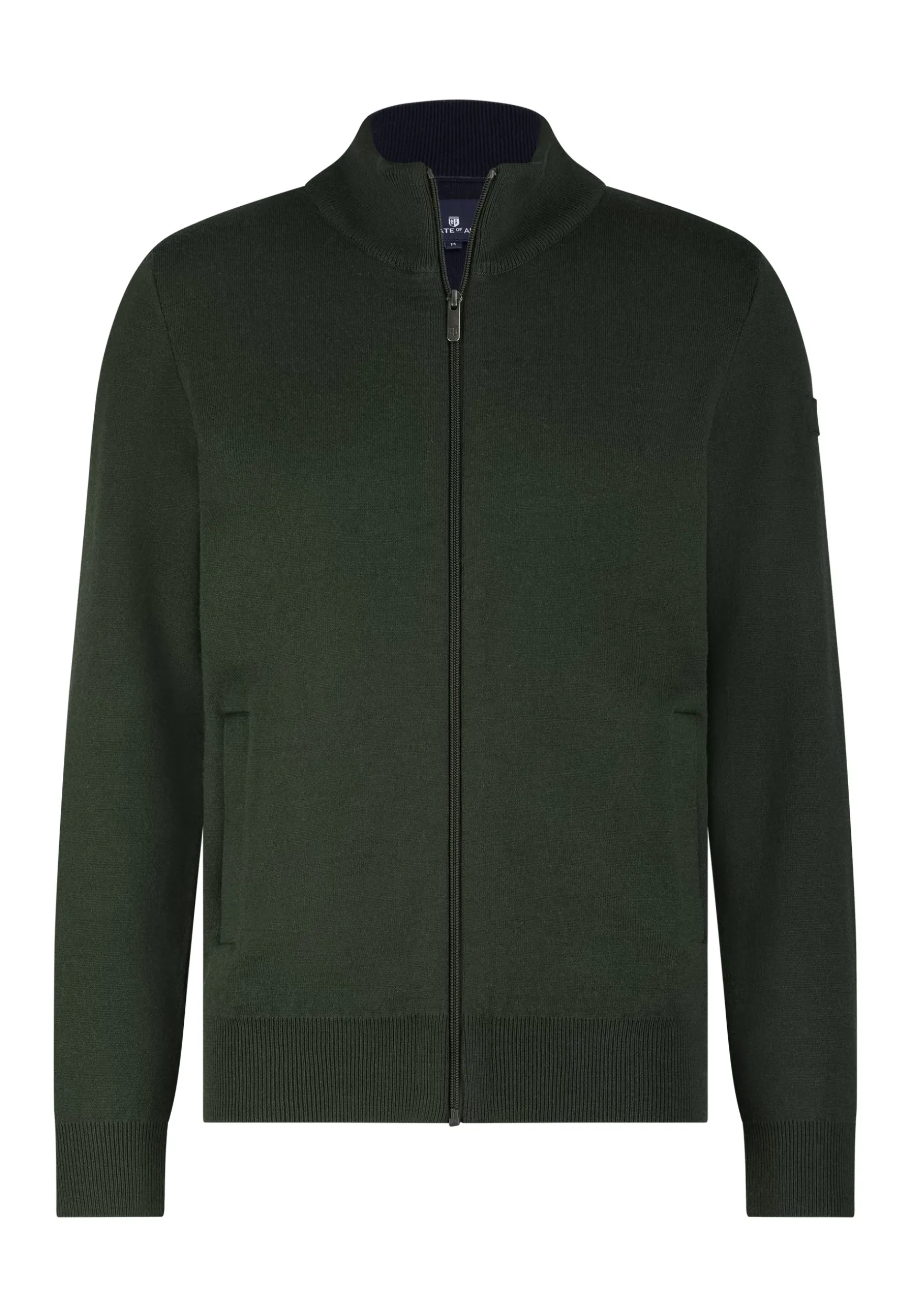 Dubbelgebreid vest met steekzakken