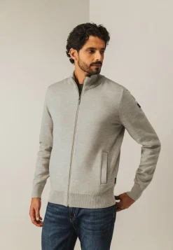 Dubbelgebreid vest met steekzakken
