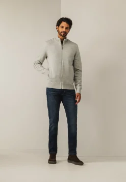 Dubbelgebreid vest met steekzakken