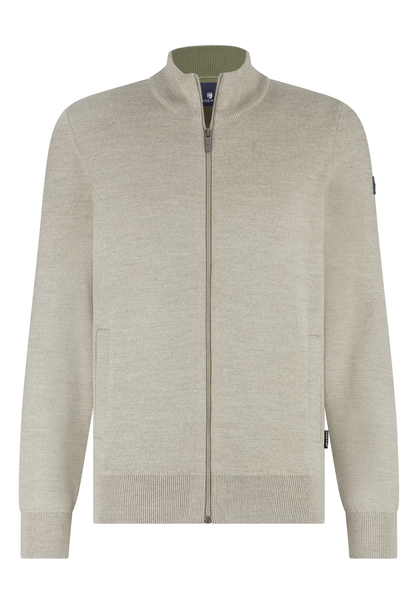 Dubbelgebreid vest met steekzakken