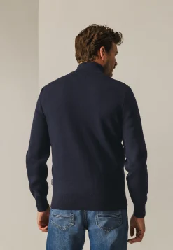 Dubbelgebreid vest met steekzakken