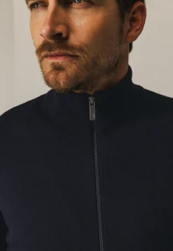 Dubbelgebreid vest met steekzakken