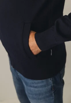 Dubbelgebreid vest met steekzakken