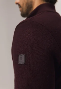 Dubbelgebreid vest met steekzakken
