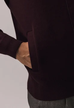 Dubbelgebreid vest met steekzakken