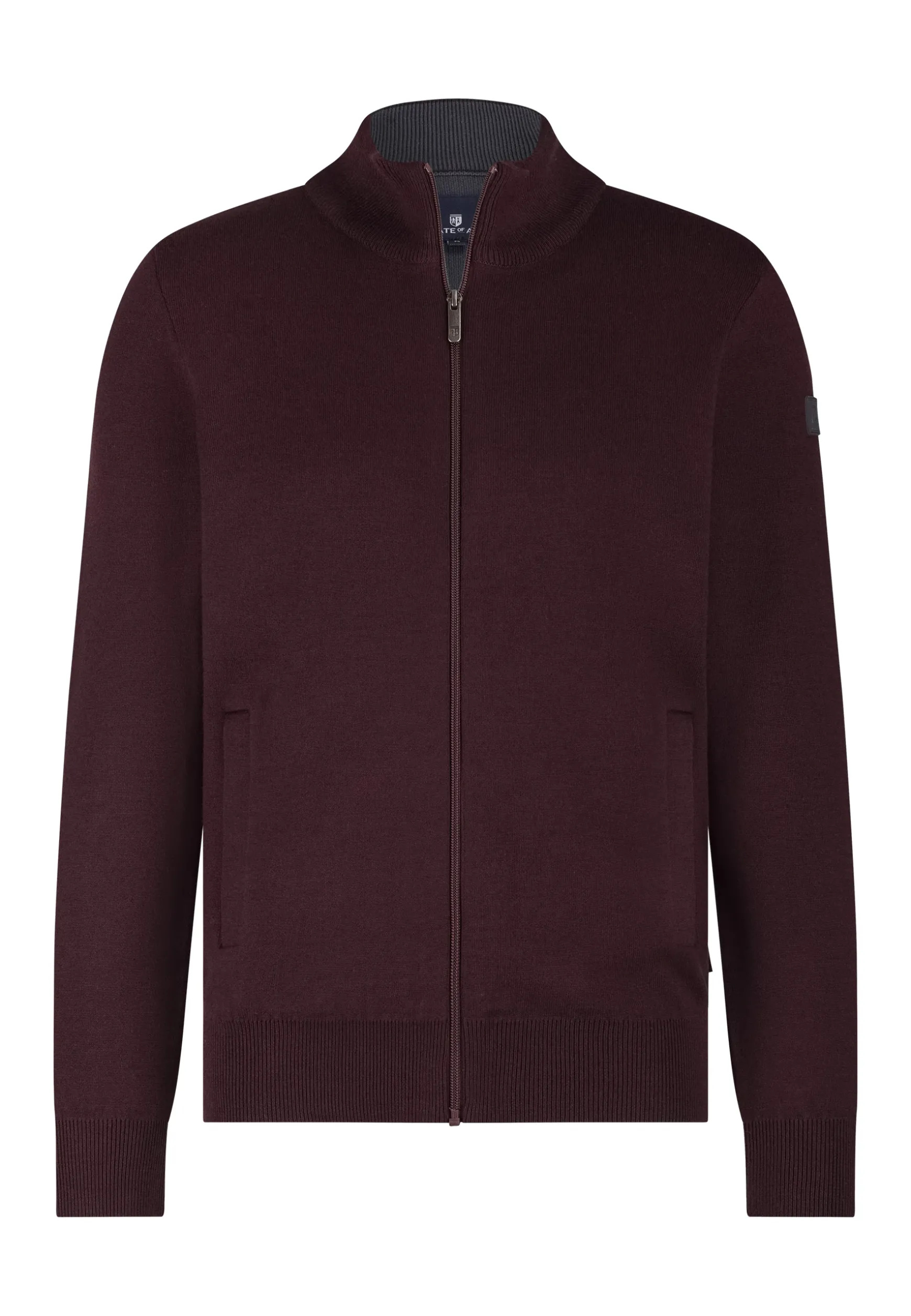 Dubbelgebreid vest met steekzakken