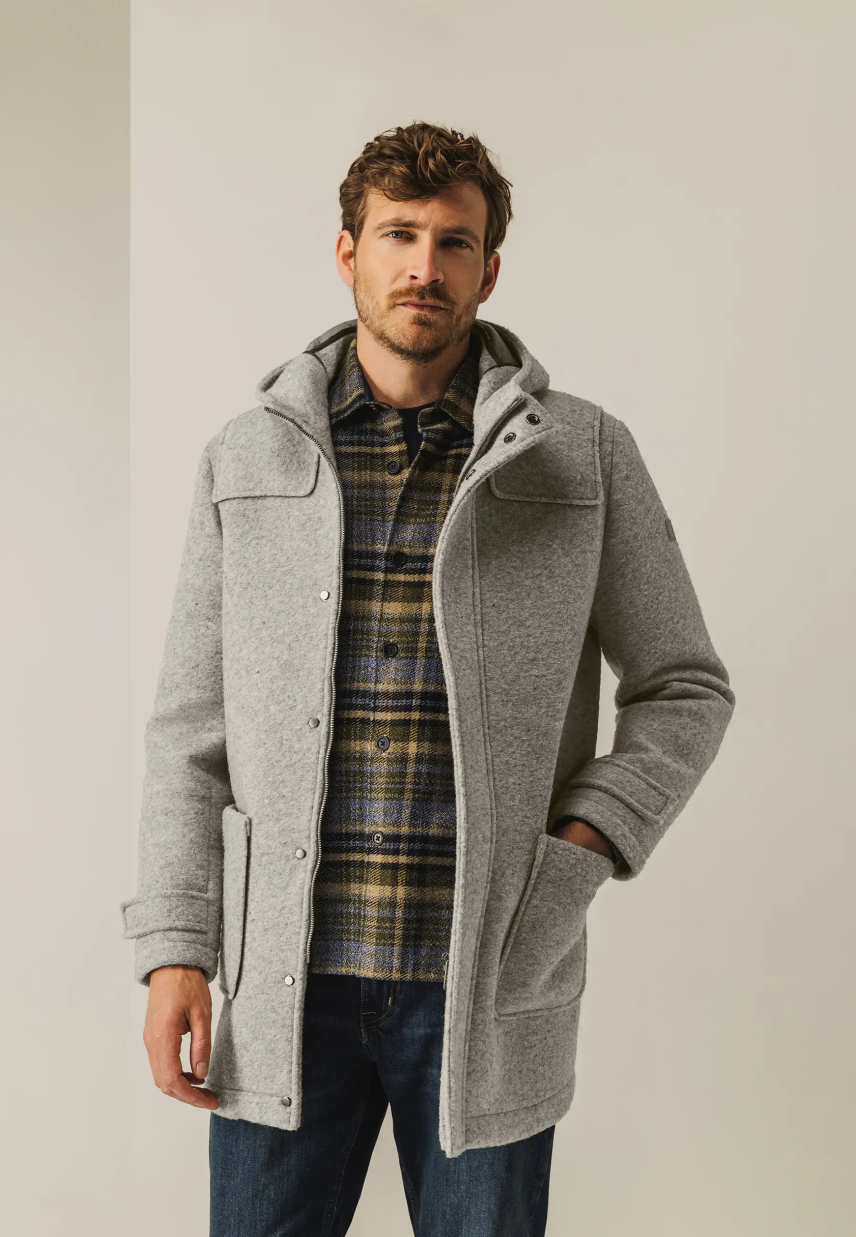 Duffelcoat met capuchon