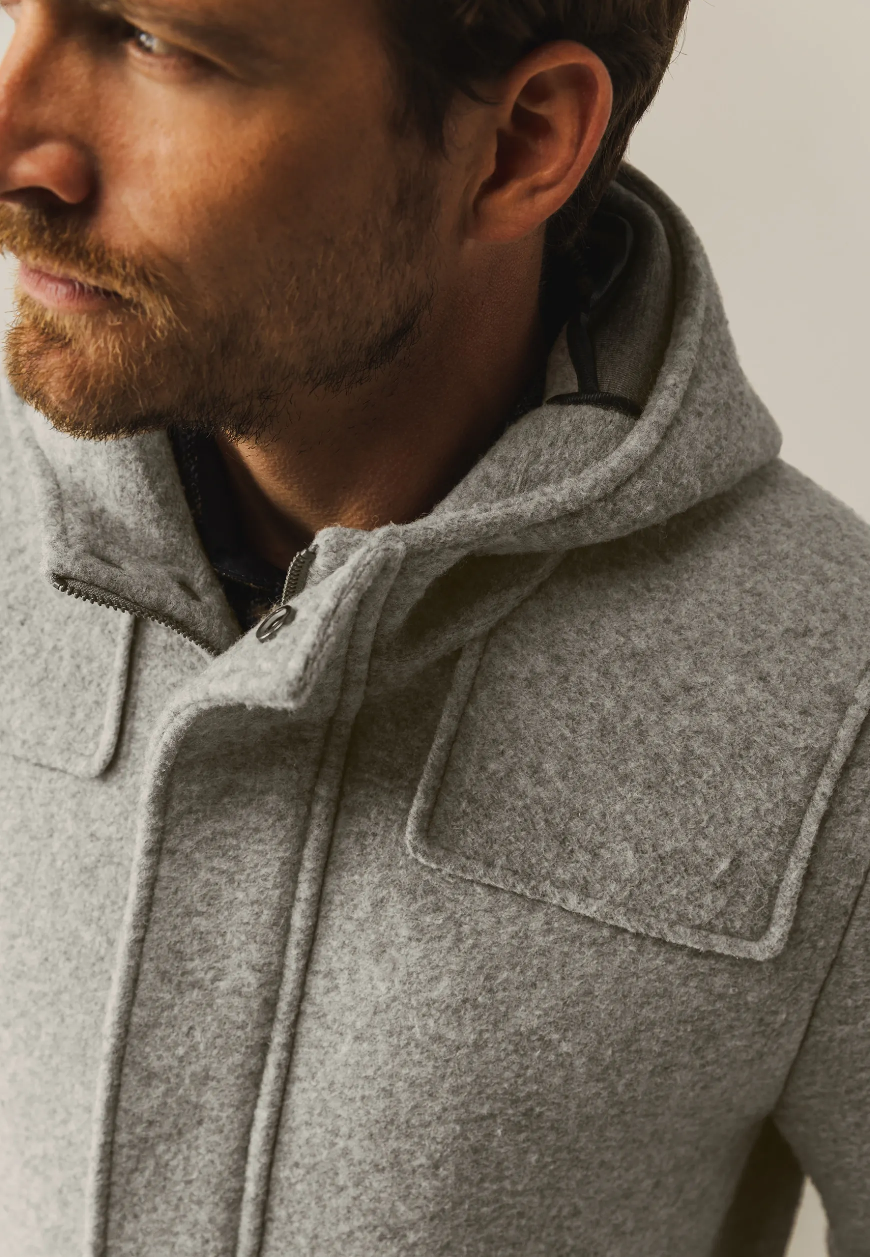 Duffelcoat met capuchon