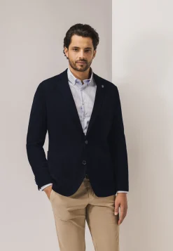 ESSENTIALS blazer van een polyestermix