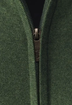 Fijngebreid vest met rits