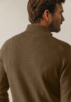 Fijngebreid vest met rits