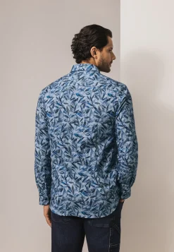 Flanellen overhemd met print