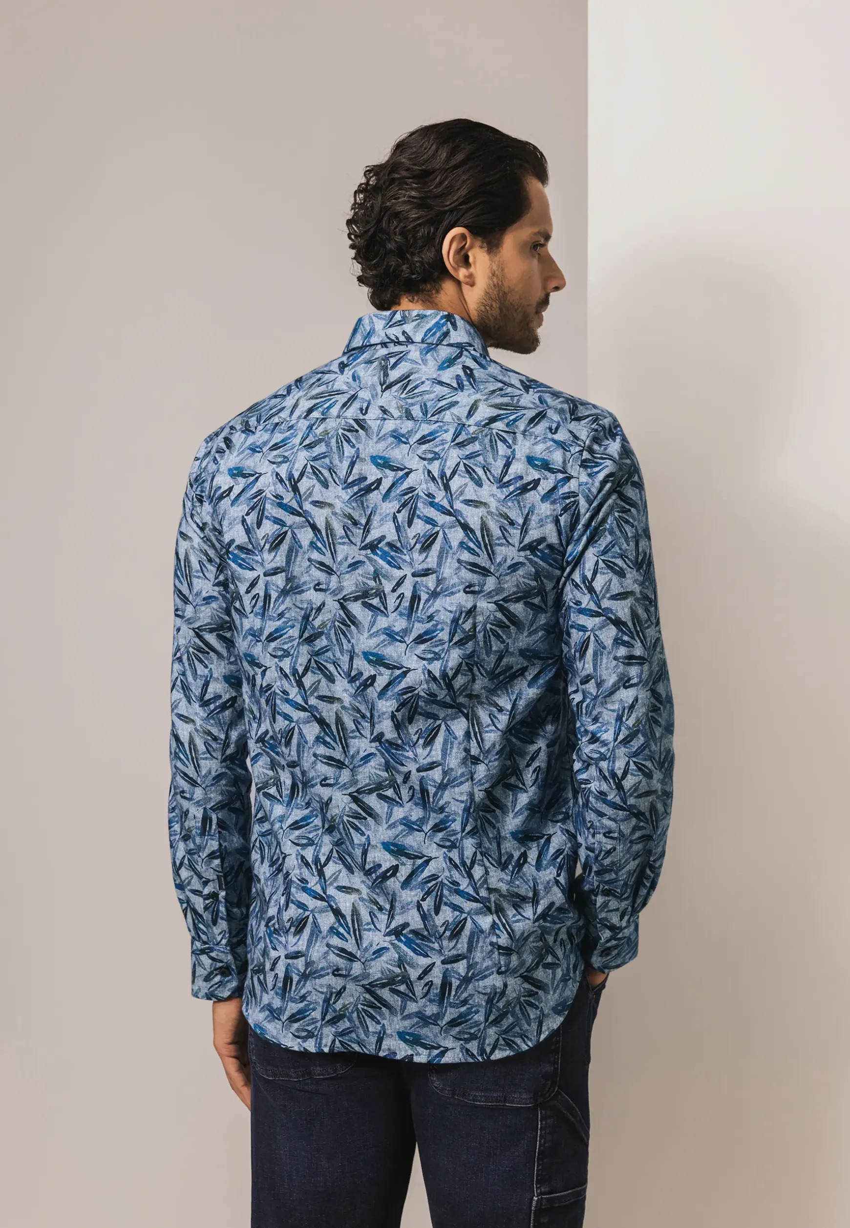Flanellen overhemd met print