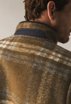Fleece vest met ruitdessin