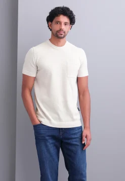 Gebreid T-shirt met borstzak