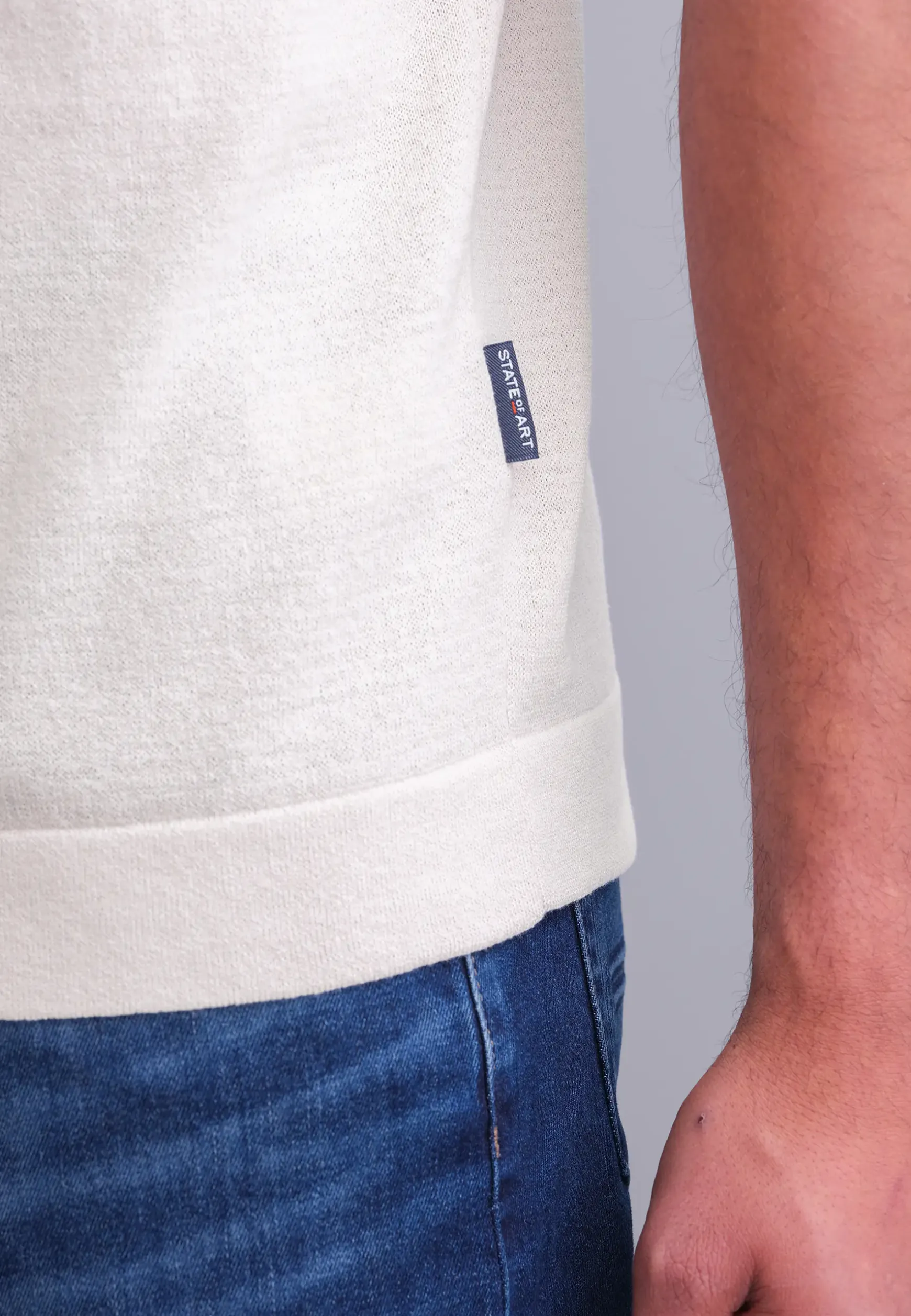 Gebreid T-shirt met borstzak