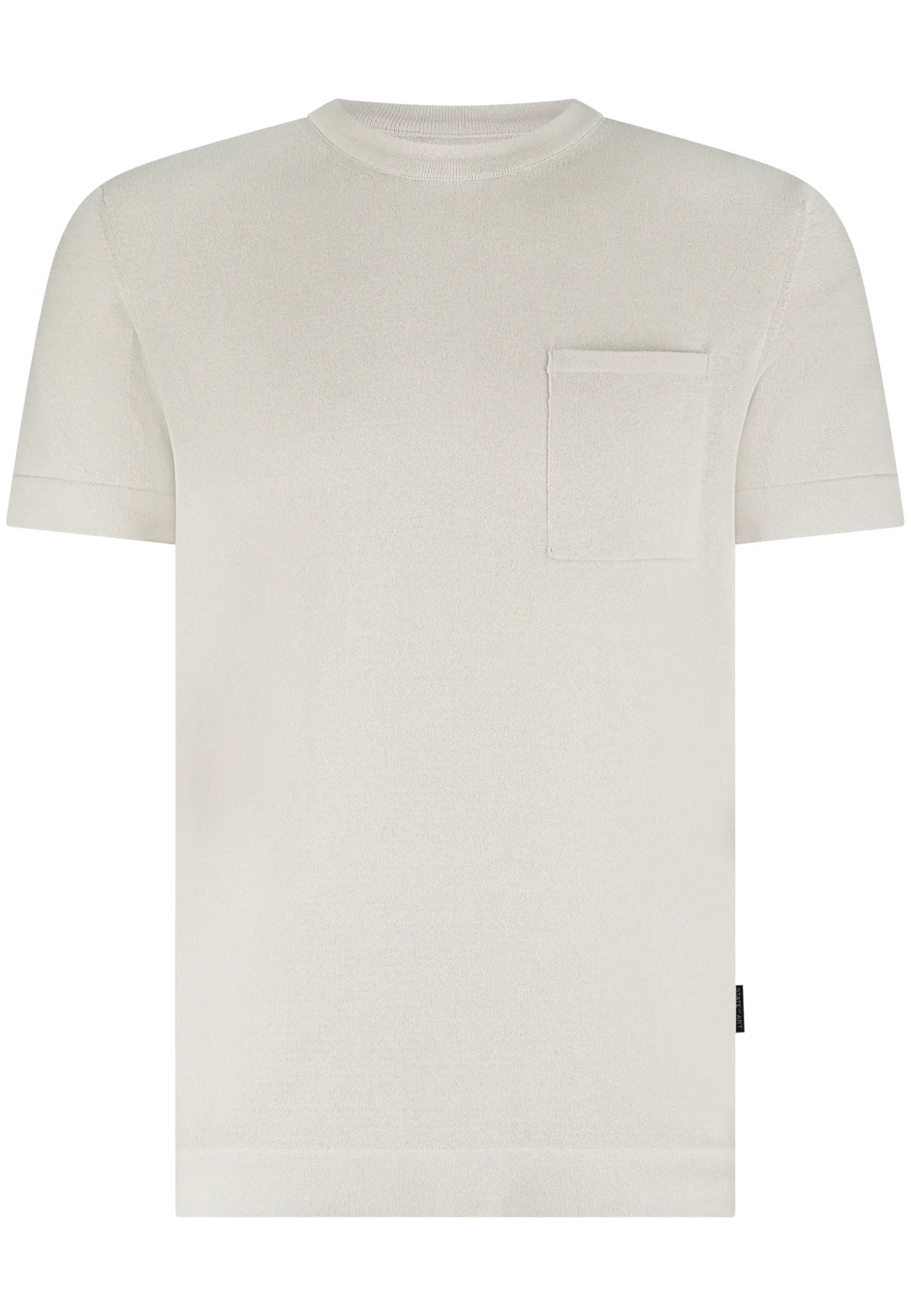 Gebreid T-shirt met borstzak