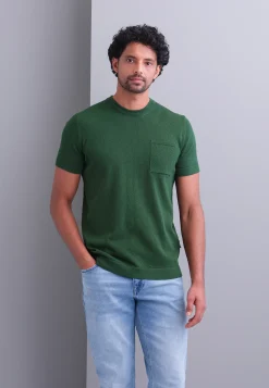 Gebreid T-shirt met borstzak