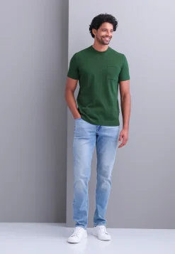 Gebreid T-shirt met borstzak