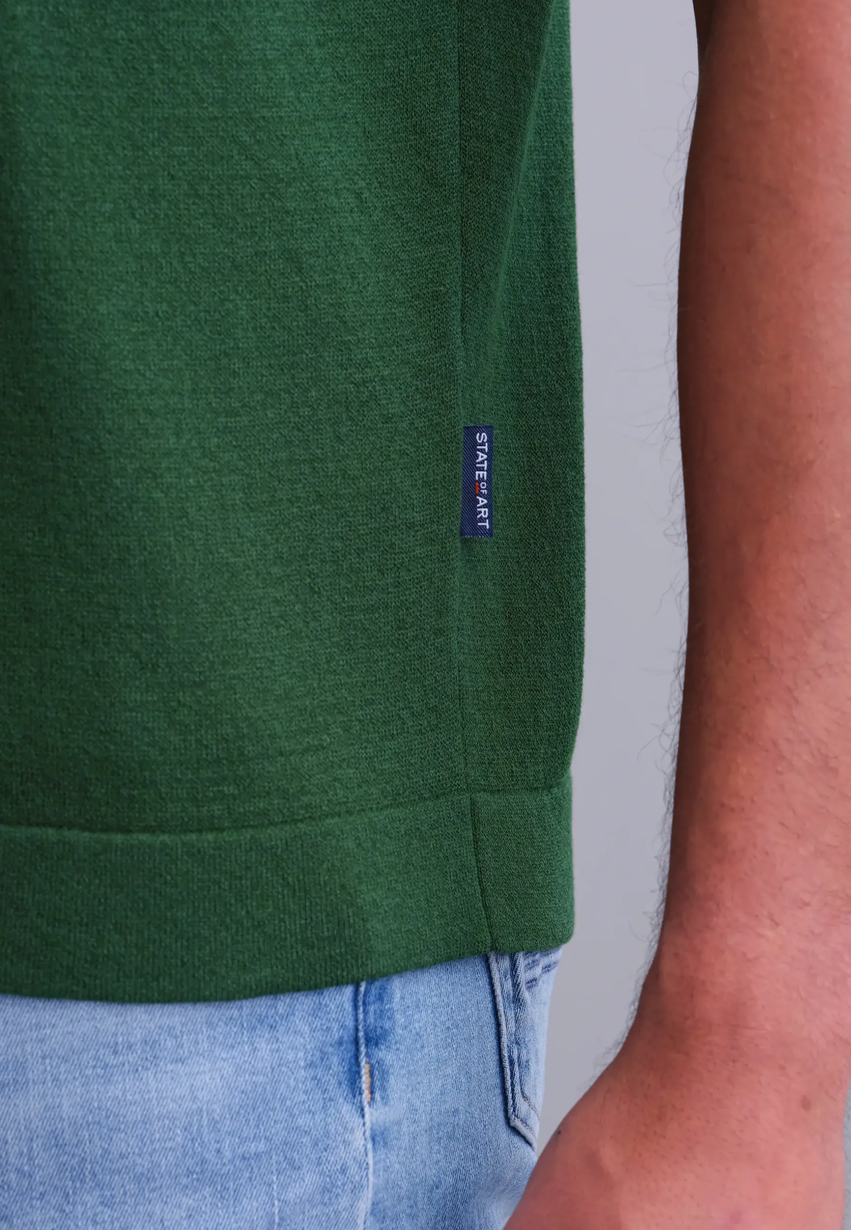 Gebreid T-shirt met borstzak