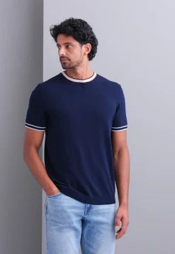 Gebreid T-shirt van een lyocellmix