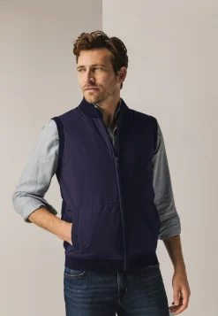 Gebreide bodywarmer met rits
