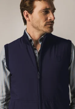 Gebreide bodywarmer met rits